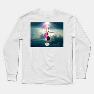 Getting Dressed at Home in front of Mirror Long Sleeve T-Shirt